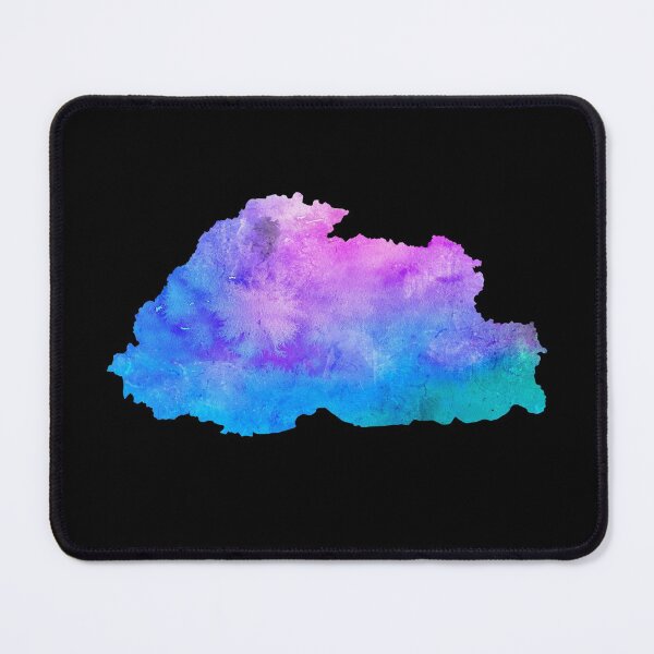 Item preview, Bhutan Watercolor Map - Bhutanese designed and sold by MountainD.