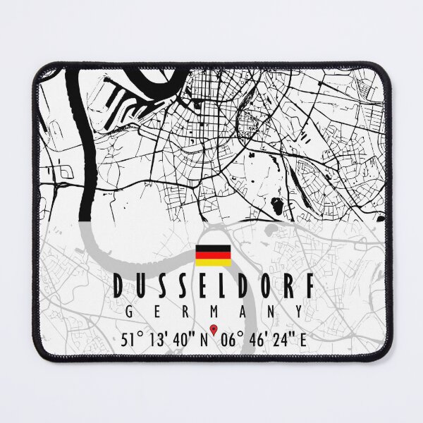Item preview, DUSSELDORF MAP GERMANY designed and sold by hatimelhag.