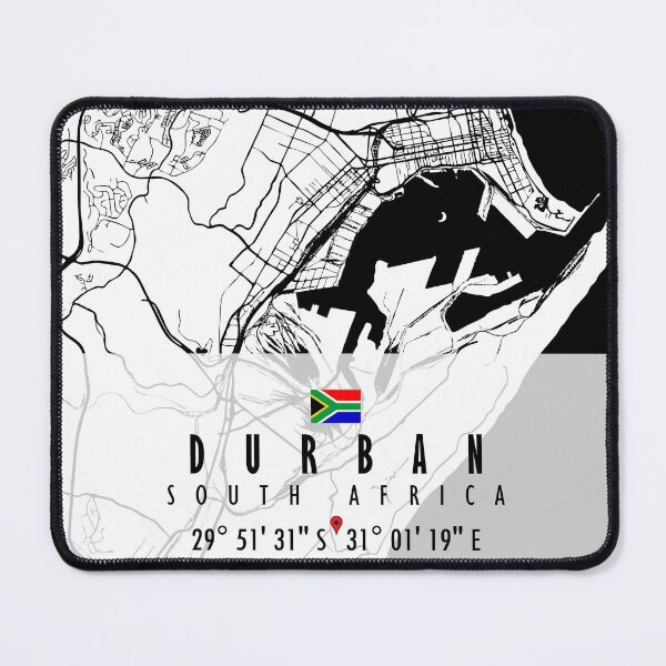 Item preview, DURBAN MAP SOUTH AFRICA designed and sold by hatimelhag.