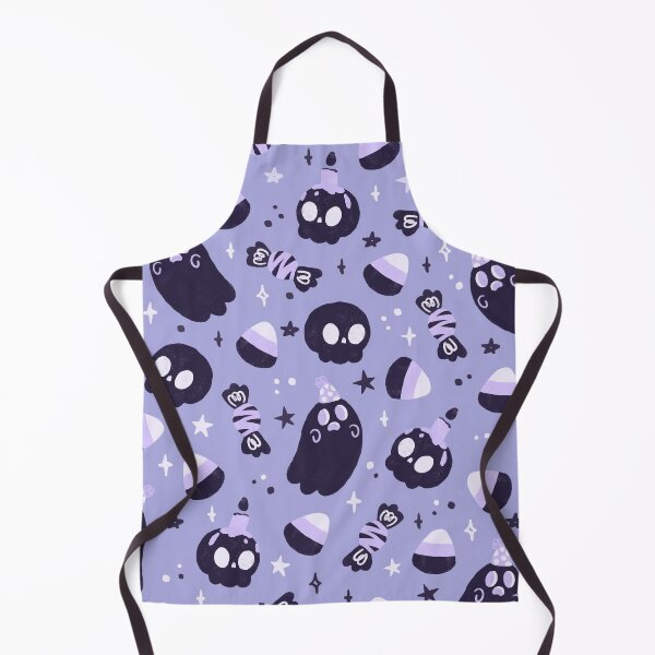 Item preview, Spooky Cute Ghost Skull Pattern designed and sold by Wisdi.