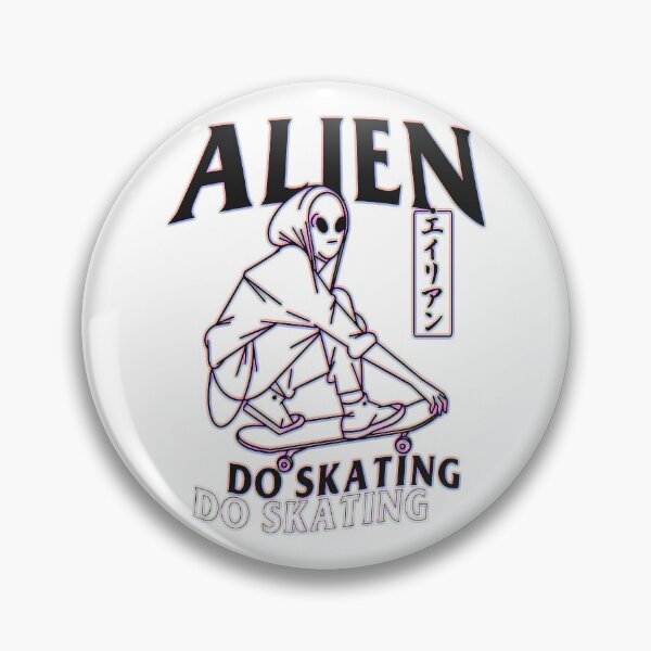 Item preview, Alien Do Skating - Vintage Alien designed and sold by by-ariel24.