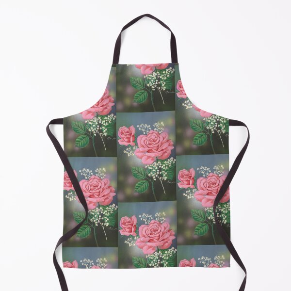 Item preview, Pink roses with forget-me-not bouquet designed and sold by Laura Greco.