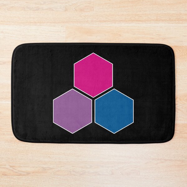 Item preview, Bisexual Pride Honeycomb Graphic designed and sold by iscaStudioArt.