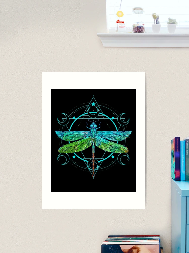 Dragonflies Print No.540, dragonfly gifts, dictionary wall art, insect gifts