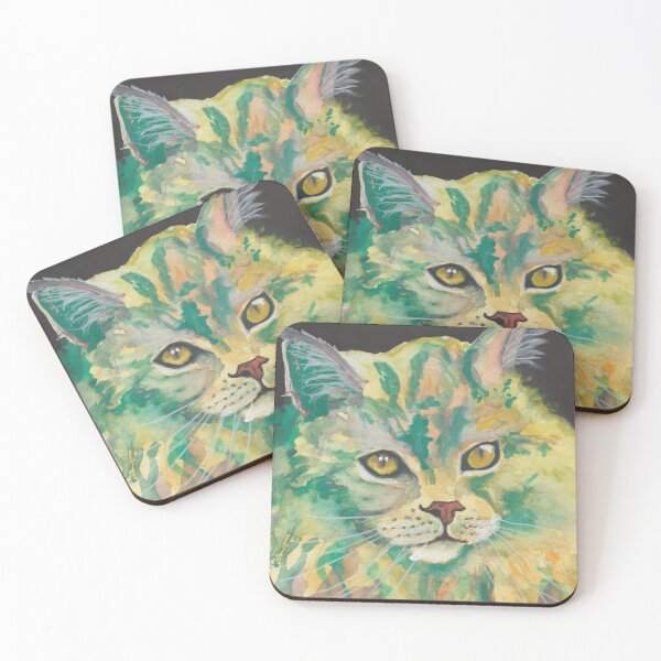 Item preview, Green Cat designed and sold by RoSaArtprints.