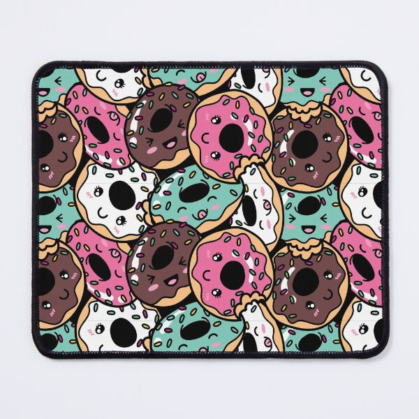 Item preview, Cute Kawaii donut print multi colour designed and sold by TheArtDesk.