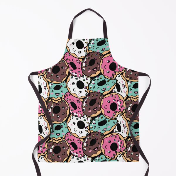 Item preview, Cute Kawaii donut print multi colour designed and sold by TheArtDesk.