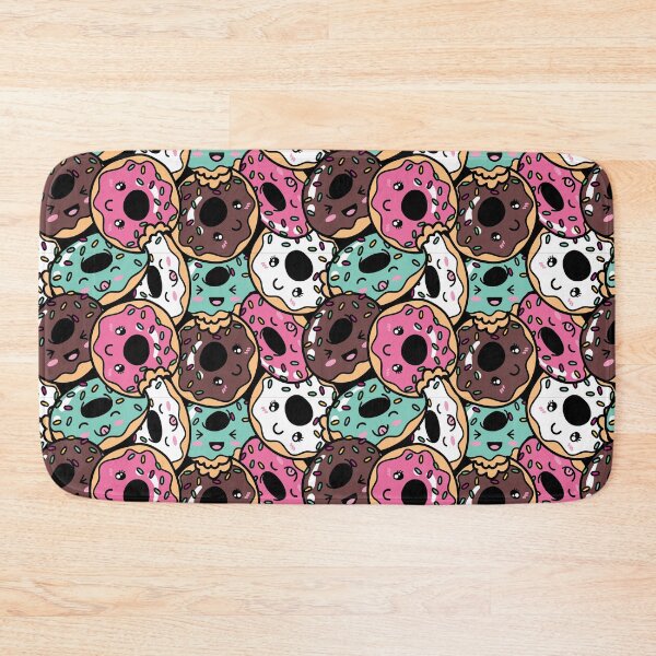 Item preview, Cute Kawaii donut print multi colour designed and sold by TheArtDesk.