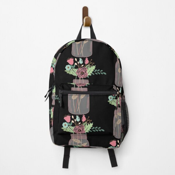 Item preview, Floral T-ShirtPink Mason Jar with Cute Flowers for Girls  designed and sold by Lemonsleo.