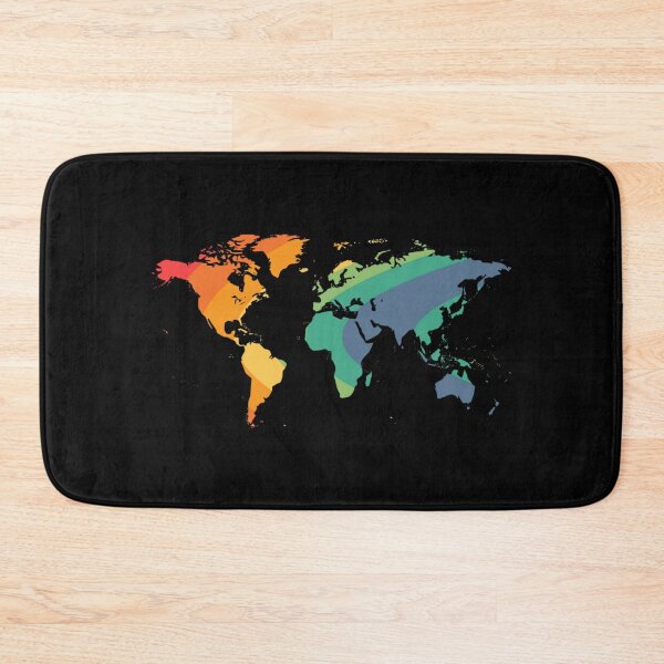 Item preview, Rainbow World Map Background designed and sold by Kiki Art.