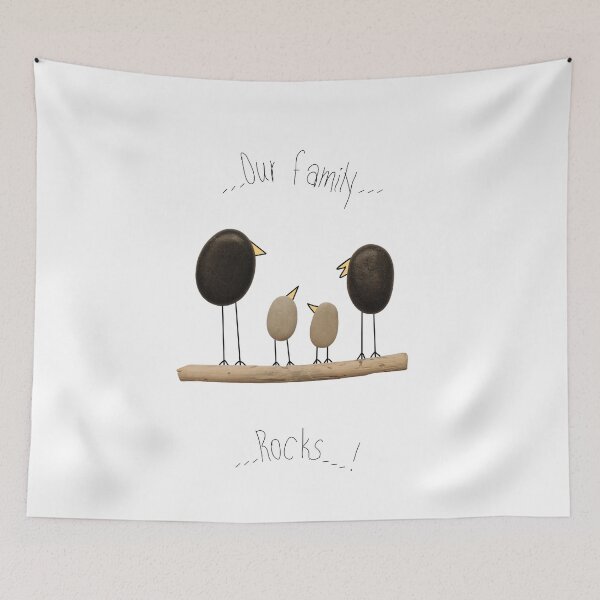 Item preview, Pebble Art. "Our family rocks..." designed and sold by KrokoStories.