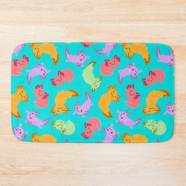 Item preview, Brightly coloured axolotls designed and sold by scribbli.