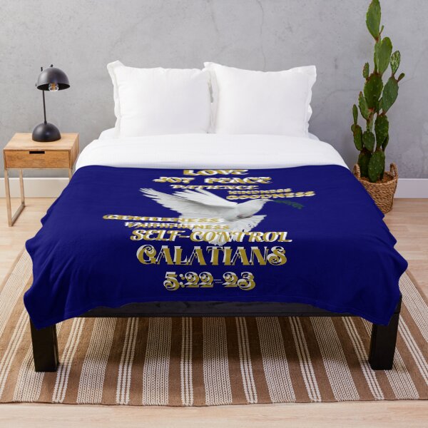 Item preview, Galatians 5:22 - Fruit of the Spirit Merchandise in Yellow/Gold on Light Navy Blue (Excluding T-shirts) designed and sold by oorwinning.