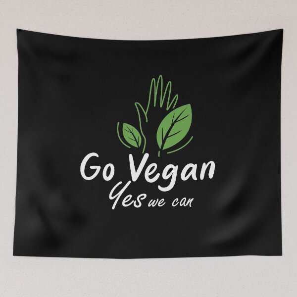 Item preview, go vegan yes we can - vegan lifestyle designed and sold by cruzzcreation.