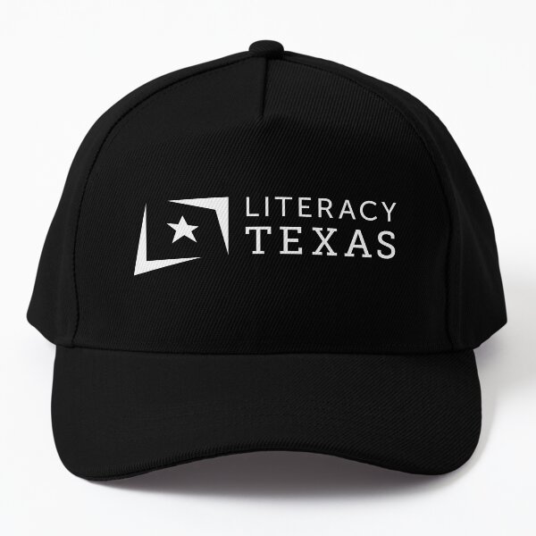 Literacy Texas logo (white, landscape) Baseball Cap