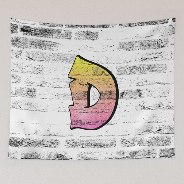 Item preview, Letter D, Colorful Graffiti Alphabet D designed and sold by blingg.
