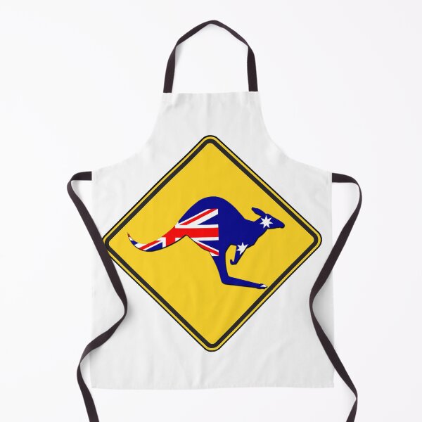 Item preview, warning kangaroo Australia art designed and sold by Ukiyo Sumi.