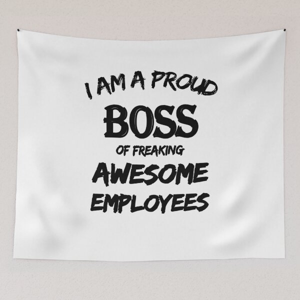 Item preview, I Am A Proud Boss Of Freaking Awesome Employees T-Shirt, Funny Workplace Foreman Employee t-shirt,Gift for Employees lovers. designed and sold by mHmShop.