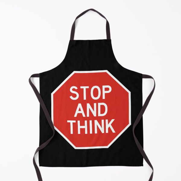 Item preview, Stop and Think - Stop Sign with Education Quote designed and sold by CoolArtGeek.