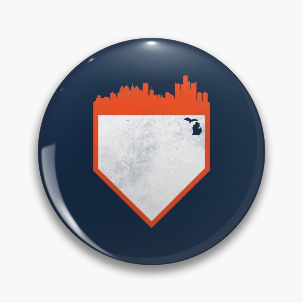 Item preview, Retro Detroit Baseball Home Plate Skyline designed and sold by toutwearapparel.
