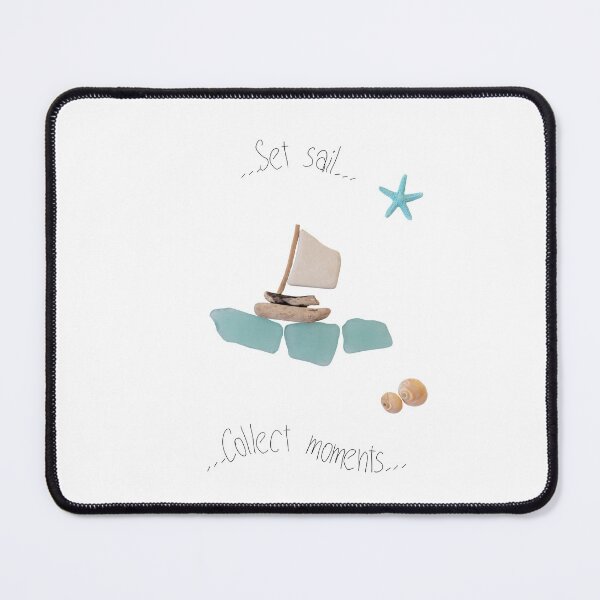 Item preview, Pebble Art. "Set sail... Collect moments..." designed and sold by KrokoStories.