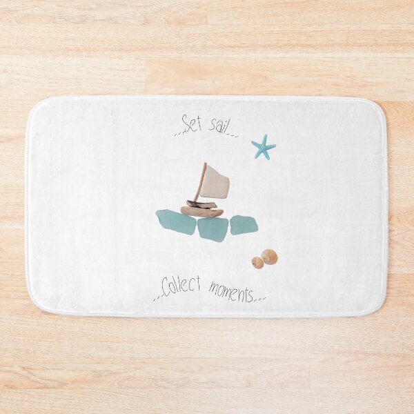 Item preview, Pebble Art. "Set sail... Collect moments..." designed and sold by KrokoStories.