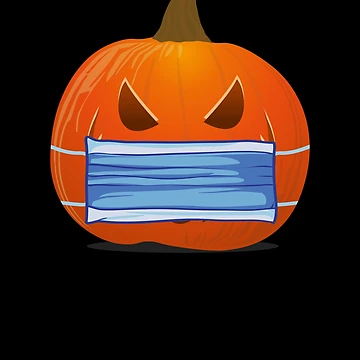 Imagen de la obra Masked Pumpkin Germaphobe Halloween Masked Pumpkin Gear de DynamicDesign
