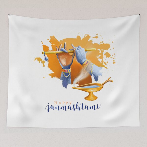 Item preview, Happy Janmashtami Celebration Day designed and sold by MashionDesign.