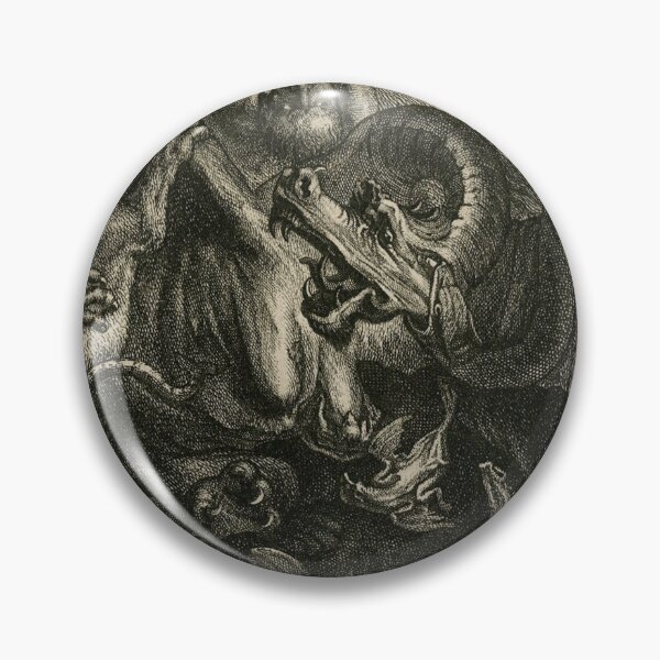 Item preview, Medieval creatures fighting designed and sold by Vintage Designs +.