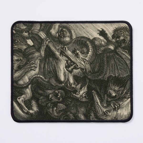Item preview, Medieval creatures fighting designed and sold by Vintage Designs +.