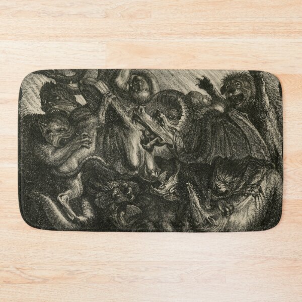 Item preview, Medieval creatures fighting designed and sold by Vintage Designs +.