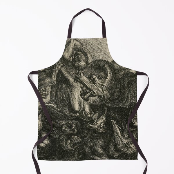 Item preview, Medieval creatures fighting designed and sold by Vintage Designs +.