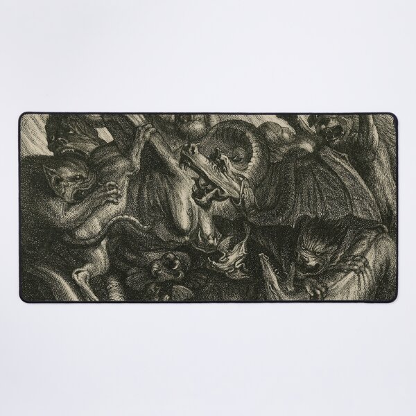 Item preview, Medieval creatures fighting designed and sold by Vintage Designs +.