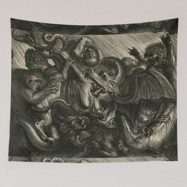 Item preview, Medieval creatures fighting designed and sold by Vintage Designs +.