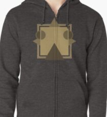 Caravan Palace - Robot Face / <|°_°|> - Album Art Re-Imagined Zipped Hoodie