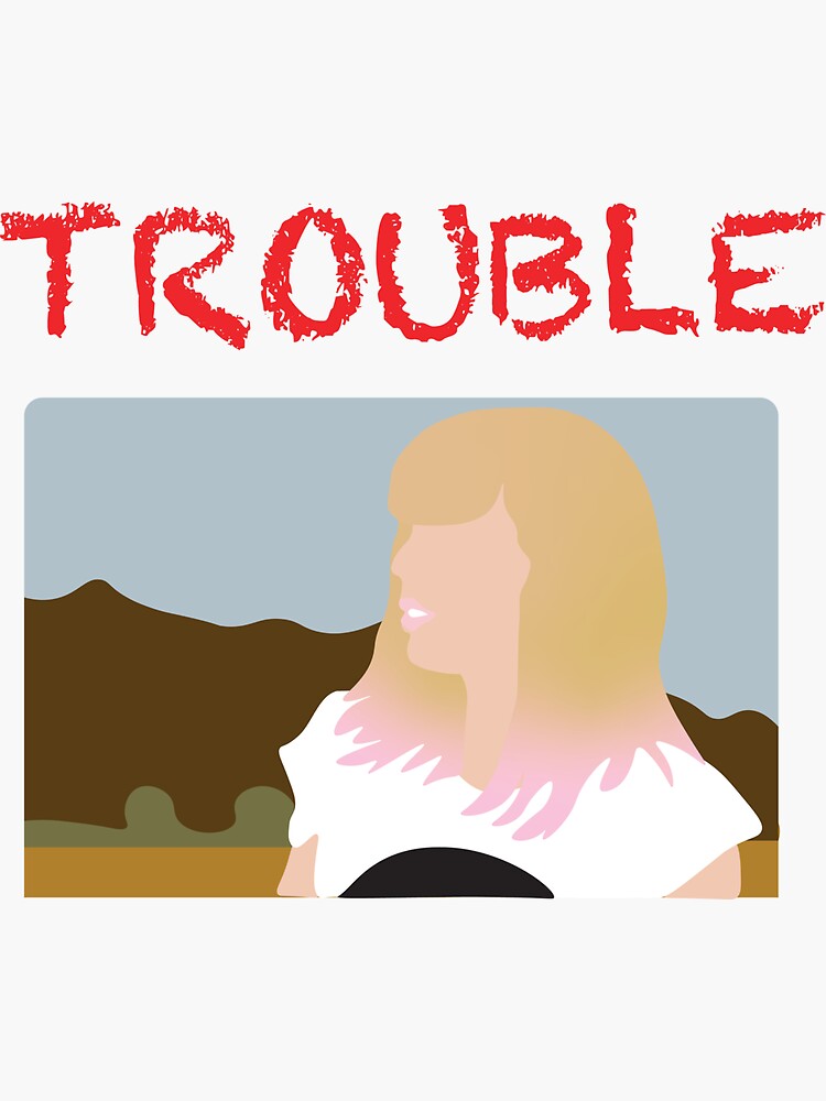 I knew you were trouble taylor's version cute lyrics Sticker for Sale by  Phiiilo