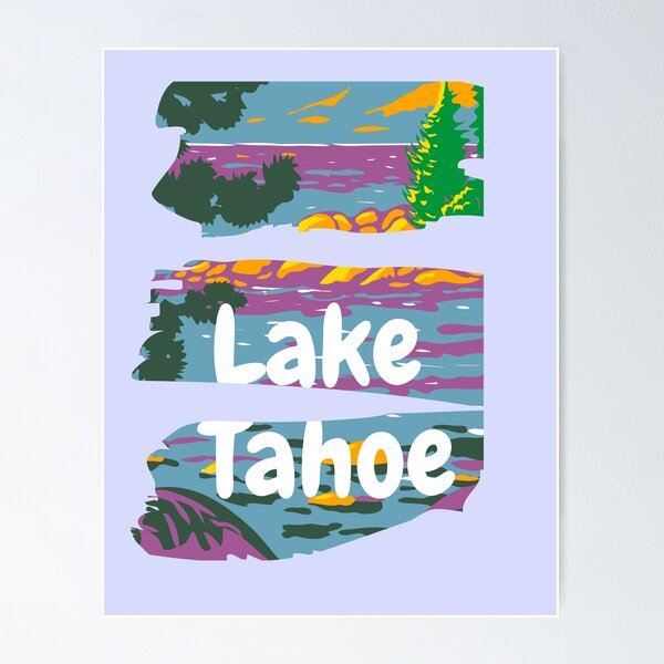 Artikelvorschau, South Lake Tahoe, eine kalifornische Ferienstadt am Lake Tahoe entworfen und verkauft von Red-ElYoubi.