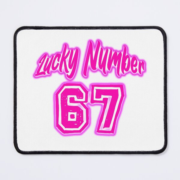 Item preview, Pink Lucky Number 67 designed and sold by swiftjace.