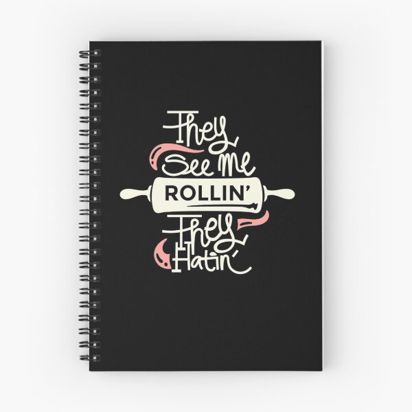 Item preview, They see me rollin, they hatin! Funny coooking, chef, baker, rolling pin design. designed and sold by HROC.
