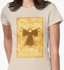 Vitruvian Nun Women's Fitted T-Shirt