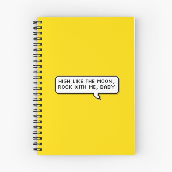 Item preview, BTS High like the moon, rock with me, baby Pixel Speech designed and sold by helloharu.