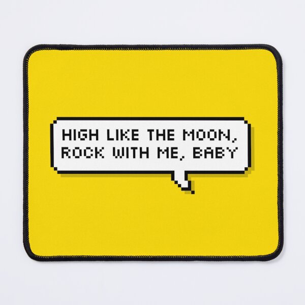 Item preview, BTS High like the moon, rock with me, baby Pixel Speech designed and sold by helloharu.