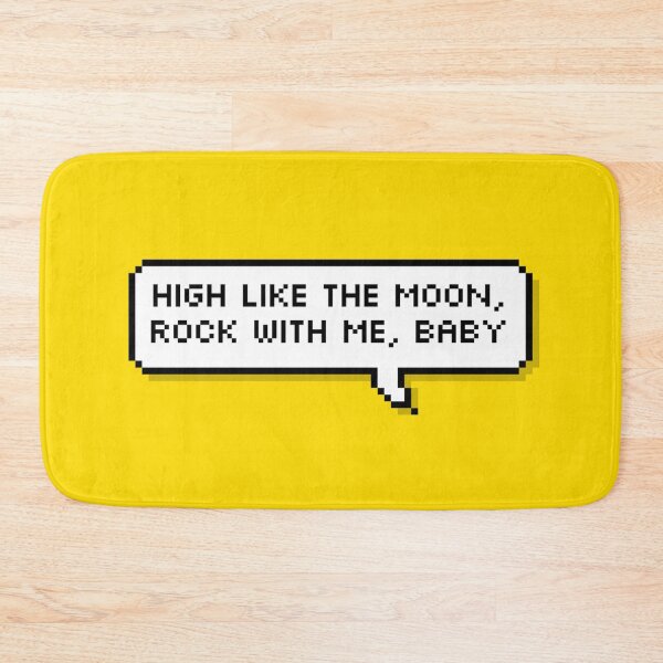 Item preview, BTS High like the moon, rock with me, baby Pixel Speech designed and sold by helloharu.