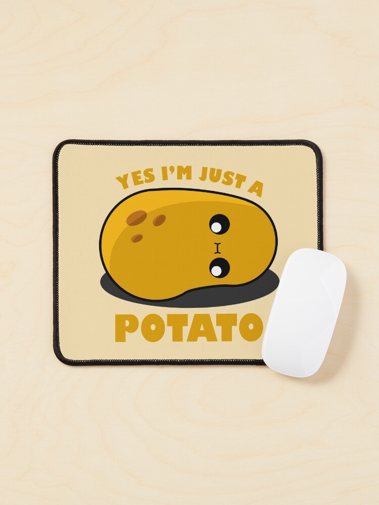 Adorable cute potato kawaii cartoon Mouse Pad