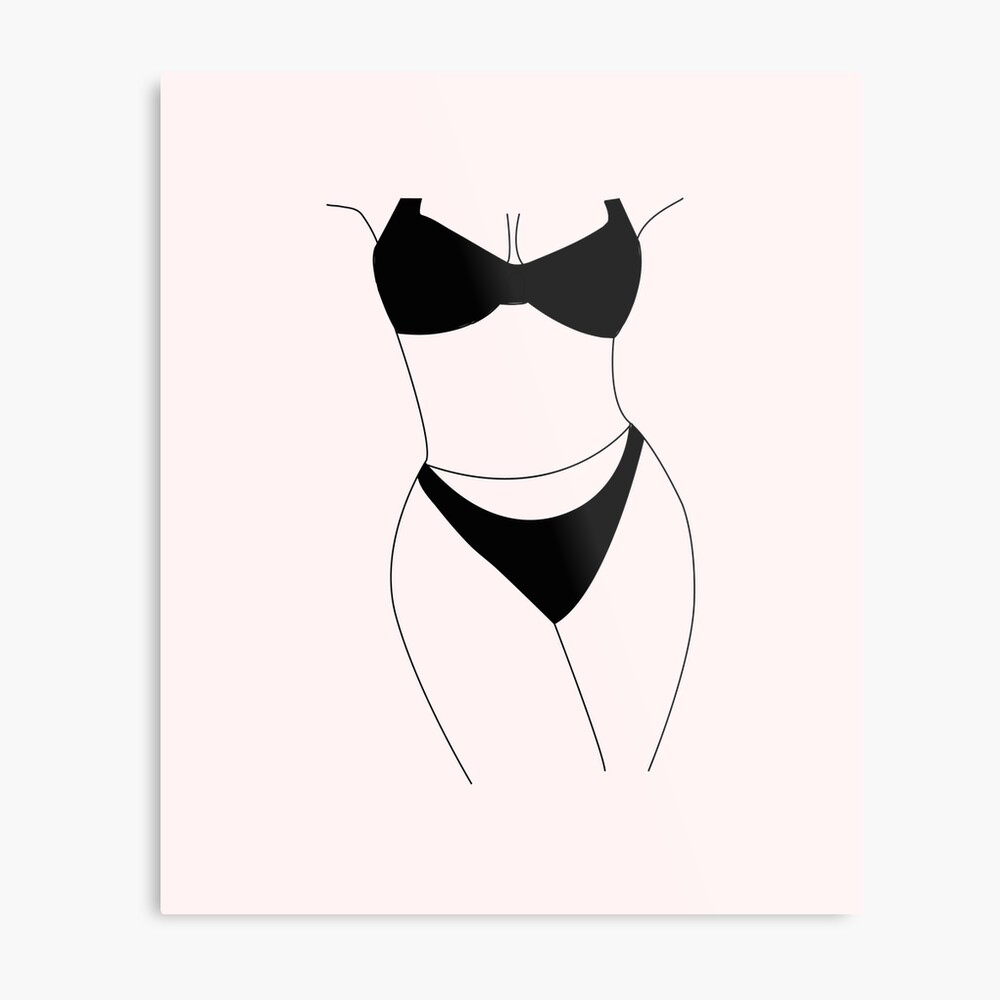 Woman Body Line Art nude figure sexy women silhouette cool gift design 