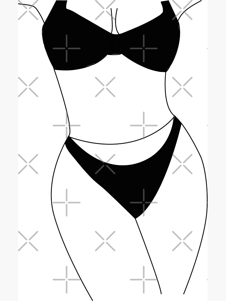 Woman Body Line Art nude figure sexy women silhouette cool gift