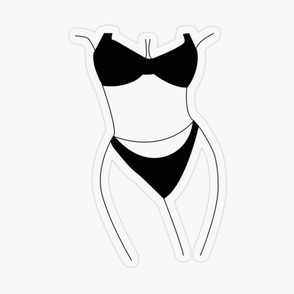 Woman Body Line Art nude figure sexy women silhouette cool gift design 