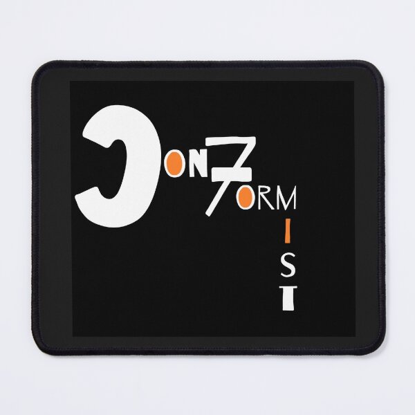 Item preview, S.O.I.L Signs- Conformist: White with Orange on Black designed and sold by TheSignsofSOIL.