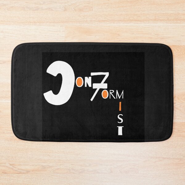Item preview, S.O.I.L Signs- Conformist: White with Orange on Black designed and sold by TheSignsofSOIL.
