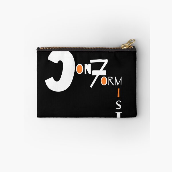 Item preview, S.O.I.L Signs- Conformist: White with Orange on Black designed and sold by TheSignsofSOIL.